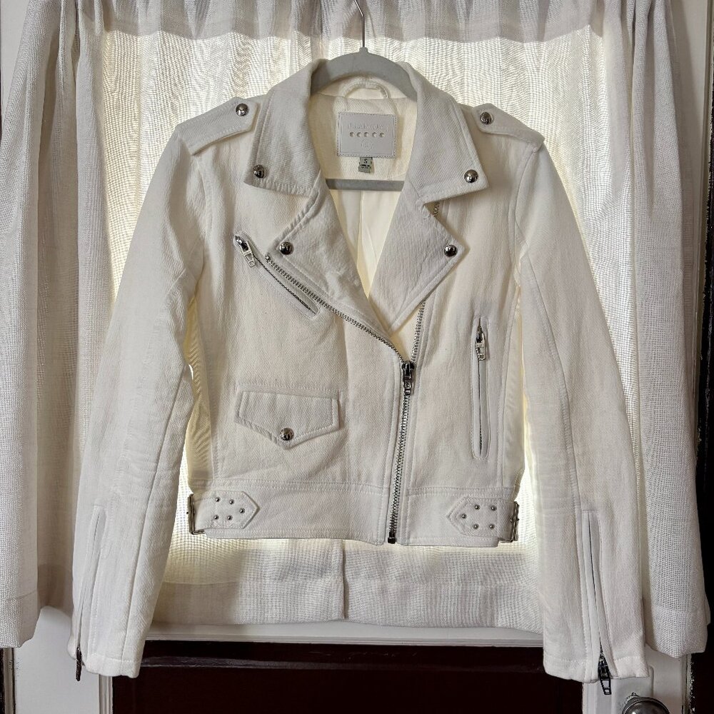 Blank NYC So Icy Cotton Moto Jacket